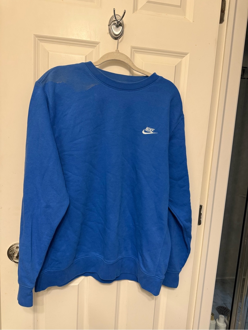 Nike Royal Blue Crewneck Sweatshirt and pants set